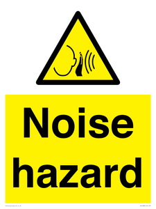 Warning: Noise hazard